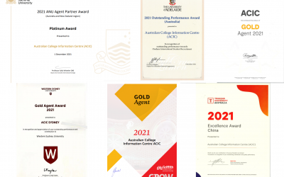 ACIC receives 2021 awards from prestigious Australian universities